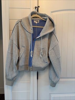 BUCKETLIST Scuba GrayBlue Zip Hoodie